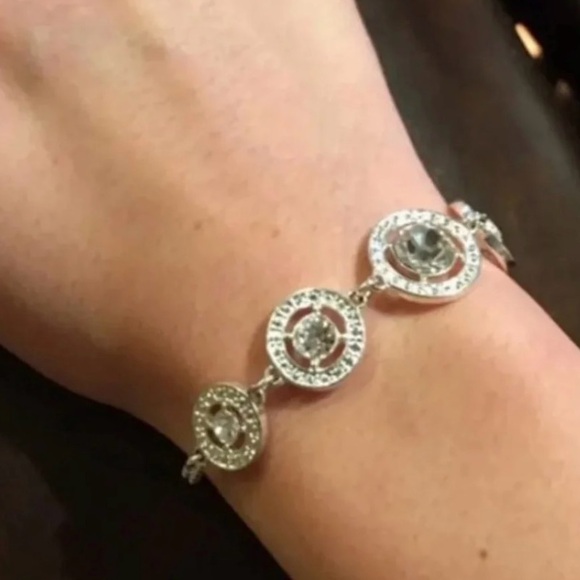 Silver Diamond Necklace & Bracelet Set - Picture 3 of 5